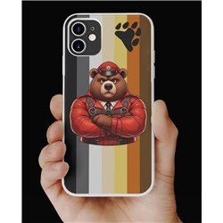 Phone Cover - Bear Flag - Leather 54