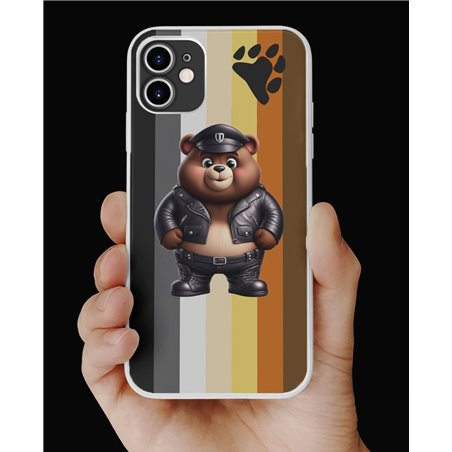Phone Cover - Bear Flag - Leather 56