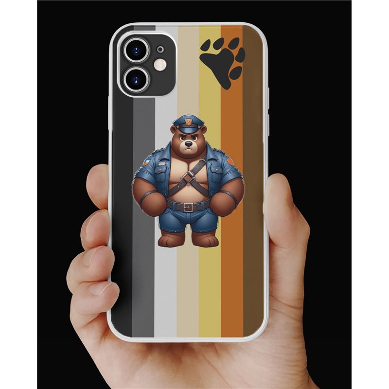 Phone Cover - Bear Flag - Leather 57