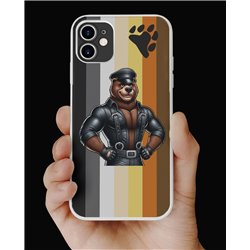 Phone Cover - Bear Flag - Leather 60