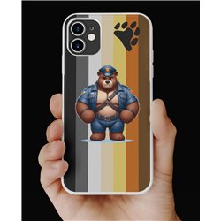 Phone Cover - Bear Flag - Leather 64