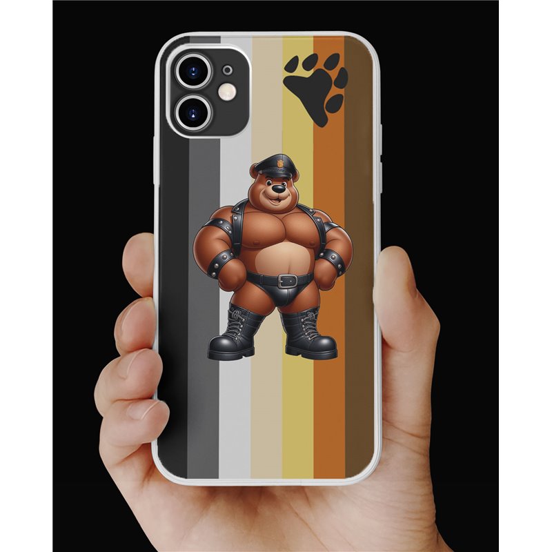 Phone Cover - Bear Flag - Leather 7