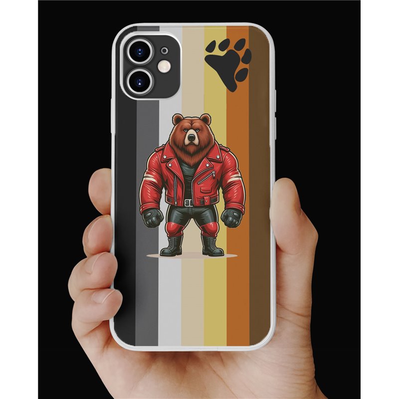 Phone Cover - Bear Flag - Leather 74