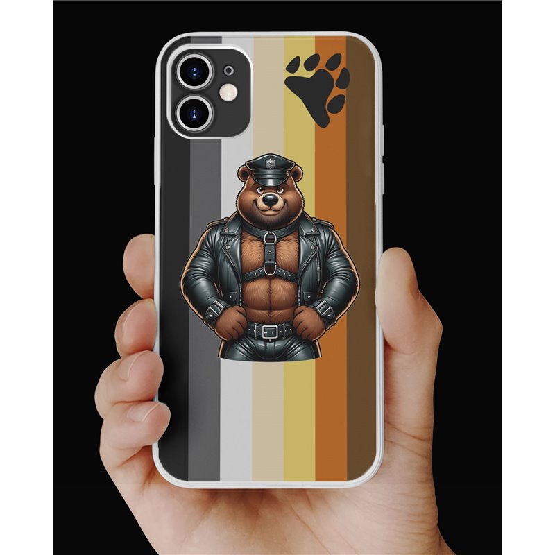 Phone Cover - Bear Flag - Leather 77