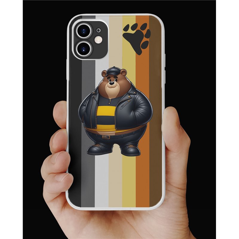 Phone Cover - Bear Flag - Leather 90