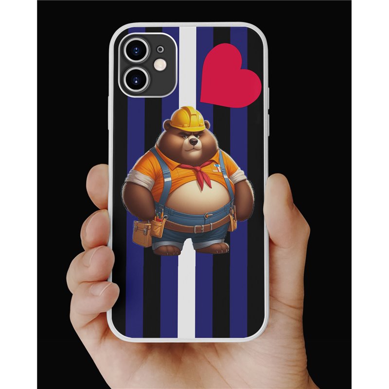 Phone Cover - Leather Flag - Construction 14 Phone Cover - Leather Flag - Construction 14
