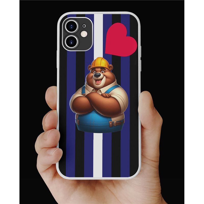 Phone Cover - Leather Flag - Construction 5 Phone Cover - Leather Flag - Construction 5