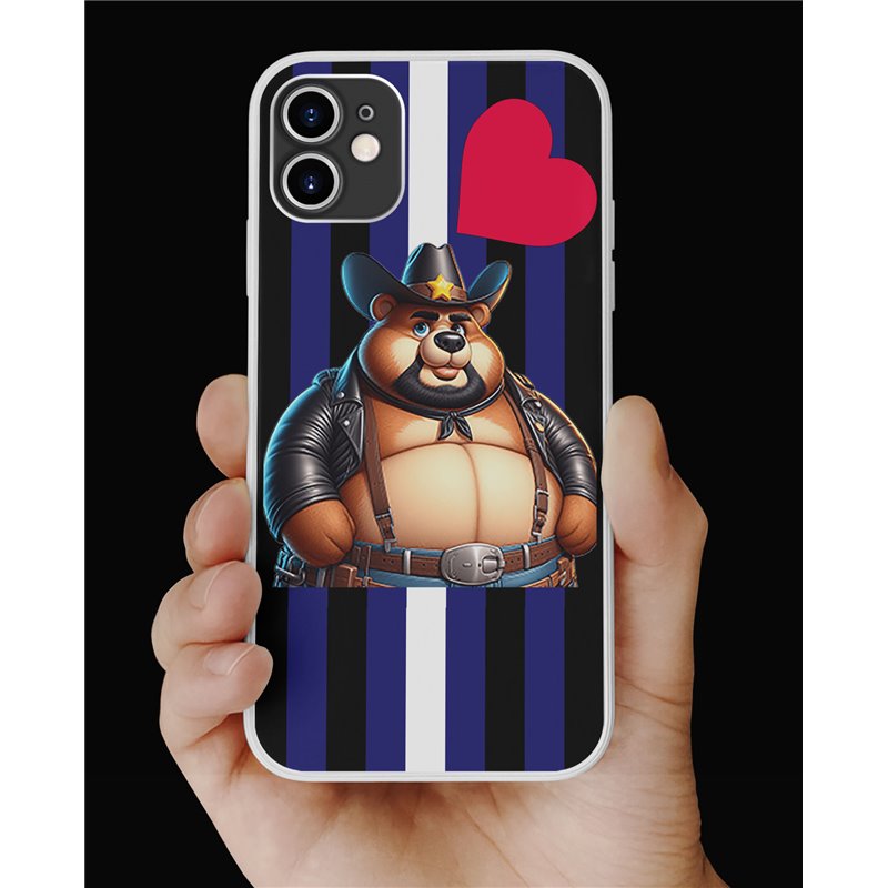 Phone Cover - Leather Flag - Cowboy 21