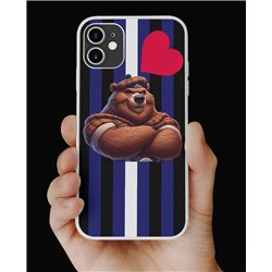 Phone Cover - Leather Flag - Kilted Bear - 12