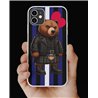Phone Cover - Leather Flag - Kilted Bear - 13
