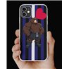 Phone Cover - Leather Flag - Kilted Bear - 15
