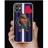 Phone Cover - Leather Flag - Kilted Bear - 16