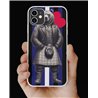 Phone Cover - Leather Flag - Kilted Bear - 3
