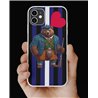 Phone Cover - Leather Flag - Kilted Bear - 5