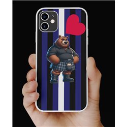 Phone Cover - Leather Flag - Kilted Bear - 9