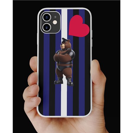 Phone Cover - Leather Flag - Rubber 11