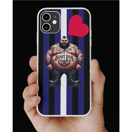 Phone Cover - Leather Flag - Tattoo Guy - 16