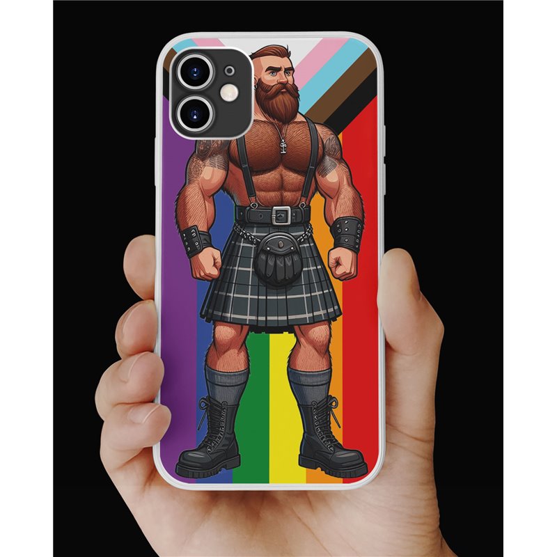 Phone Cover - Pride Flag - Kilted Bear - 10 Phone Cover - Pride Flag - Kilted Bear - 10