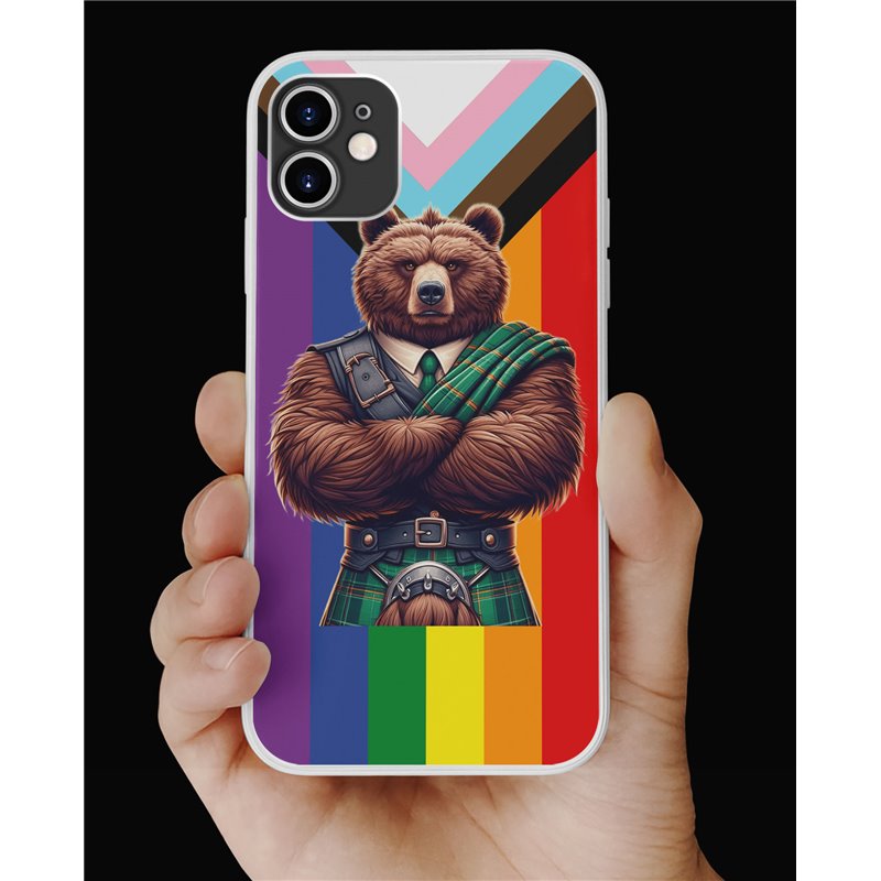 Phone Cover - Pride Flag - Kilted Bear - 18 Phone Cover - Pride Flag - Kilted Bear - 18