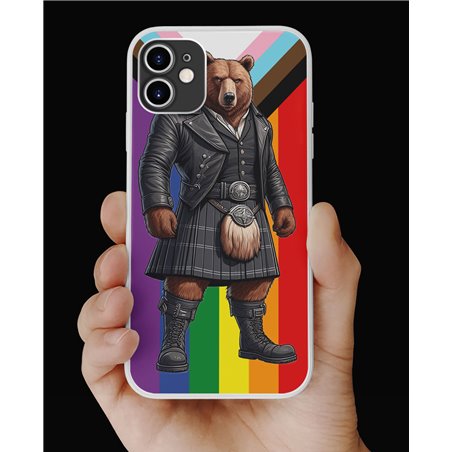 Phone Cover - Pride Flag - Kilted Bear - 19