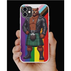 Phone Cover - Pride Flag - Kilted Bear - 22