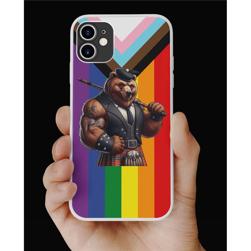 Phone Cover - Pride Flag - Kilted Bear - 24