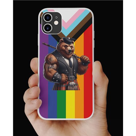 Phone Cover - Pride Flag - Kilted Bear - 24