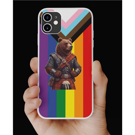 Phone Cover - Pride Flag - Kilted Bear - 25