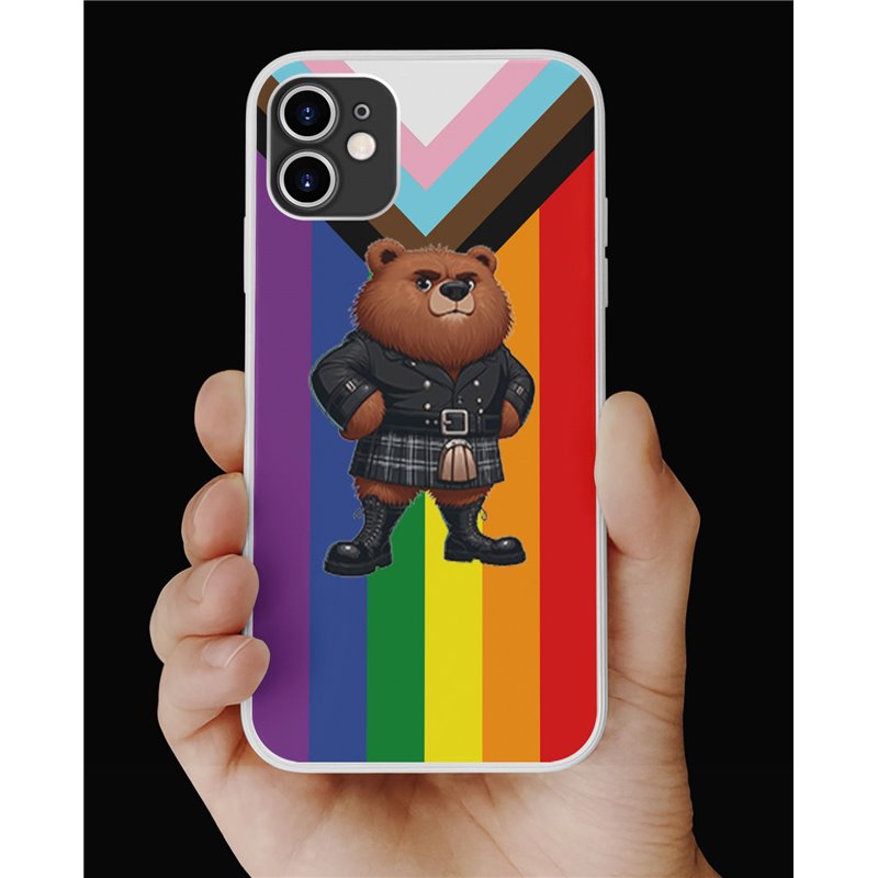 Phone Cover - Pride Flag - Kilted Bear - 26 Phone Cover - Pride Flag - Kilted Bear - 26
