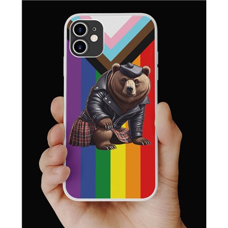 Phone Cover - Pride Flag - Kilted Bear - 27