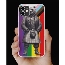 Phone Cover - Pride Flag - Kilted Bear - 3