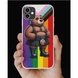 Phone Cover - Pride Flag - Kilted Bear - 7