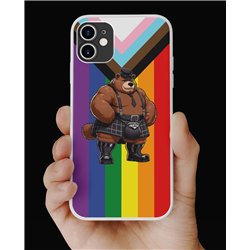 Phone Cover - Pride Flag - Kilted Bear - 8