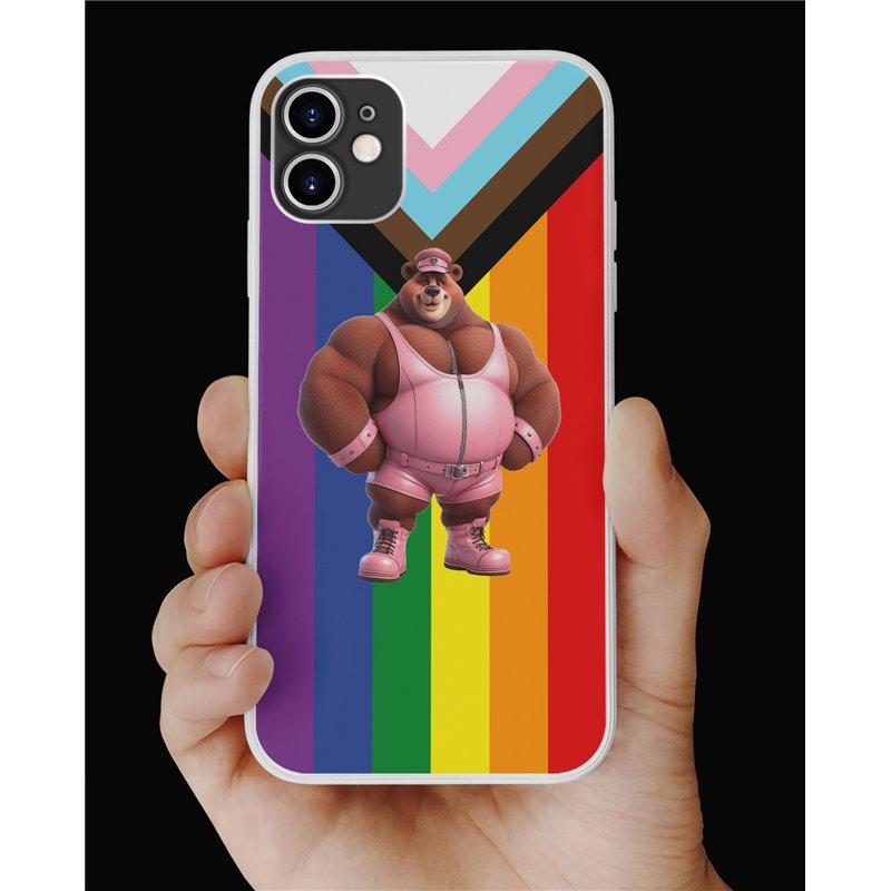 Phone Cover - Pride Flag - Leather 14