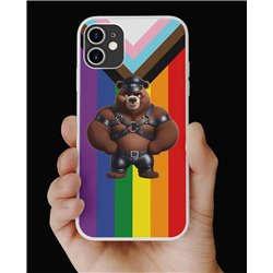 Phone Cover - Pride Flag - Leather 18