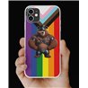 Phone Cover - Pride Flag - Leather 18