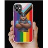 Phone Cover - Pride Flag - Leather 2