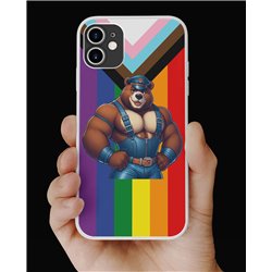 Phone Cover - Pride Flag - Leather 21