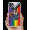 Phone Cover - Pride Flag - Leather 21