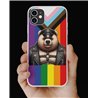 Phone Cover - Pride Flag - Leather 26