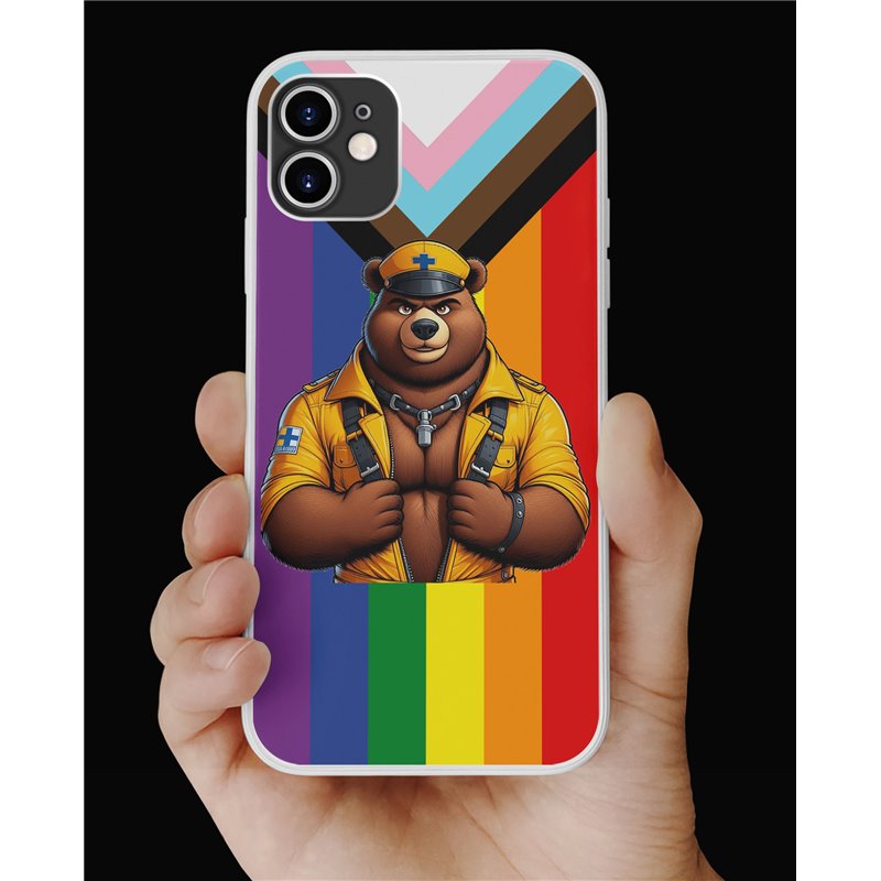 Phone Cover - Pride Flag - Leather 3