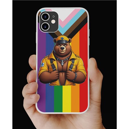 Phone Cover - Pride Flag - Leather 3