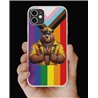 Phone Cover - Pride Flag - Leather 3