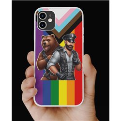 Phone Cover - Pride Flag - Leather 34