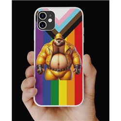 Phone Cover - Pride Flag - Leather 36