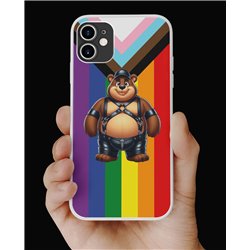 Phone Cover - Pride Flag - Leather 4