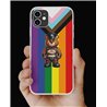 Phone Cover - Pride Flag - Leather 40