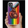 Phone Cover - Pride Flag - Leather 45