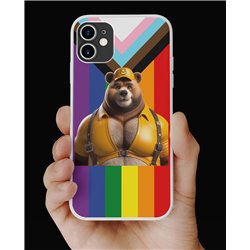 Phone Cover - Pride Flag - Leather 55