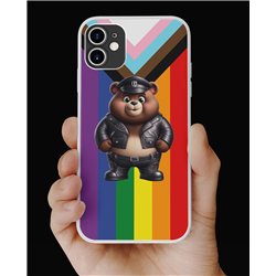 Phone Cover - Pride Flag - Leather 56